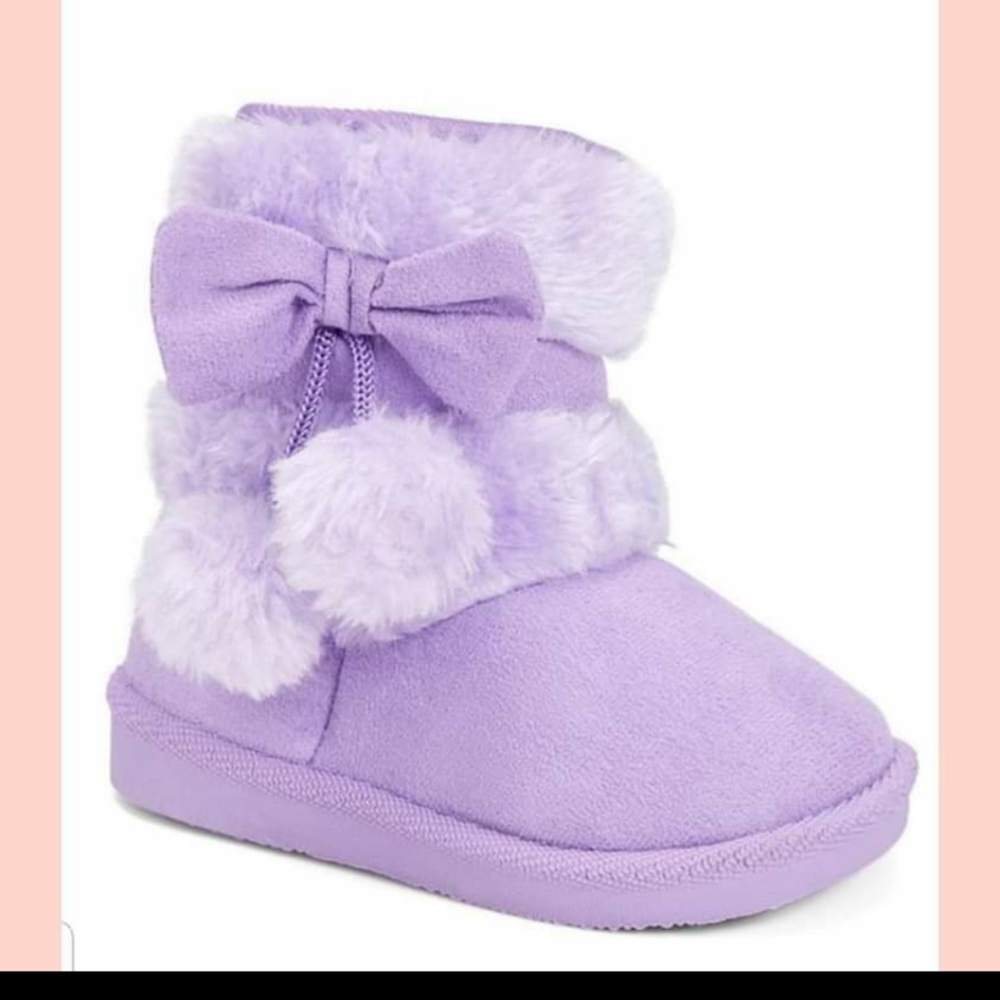 Purple Bow Tassel Boot